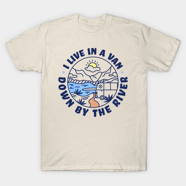 Down By The River T-Shirt by CoDDesigns